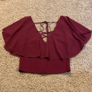 Like new Windsor maroon crop top
